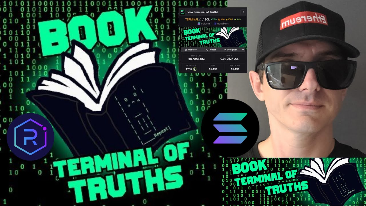 TERMINAL - BOOK TERMINAL OF TRUTHS TOKEN CRYPTO COIN HOW TO BUY TRUTH  MEMECOIN BITMART SOLANA SOL - YouTube