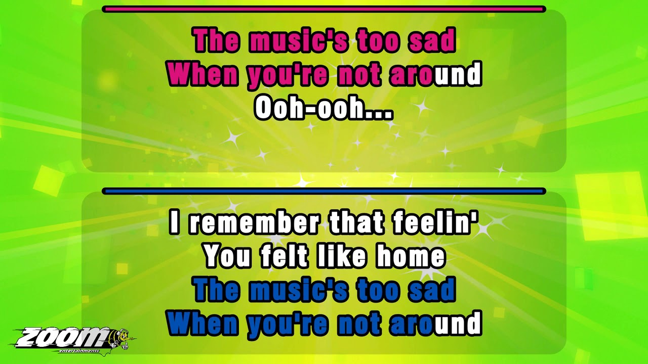 Kylie Minogue feat Jack Savoretti Music's Too Sad Without You Karaoke Version from Zoom