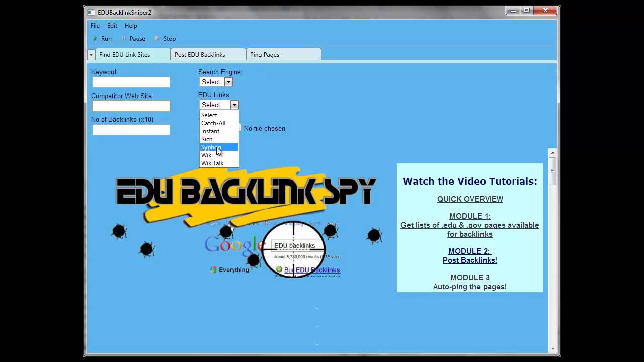 EDU Backlink Sniper 2 - Overview