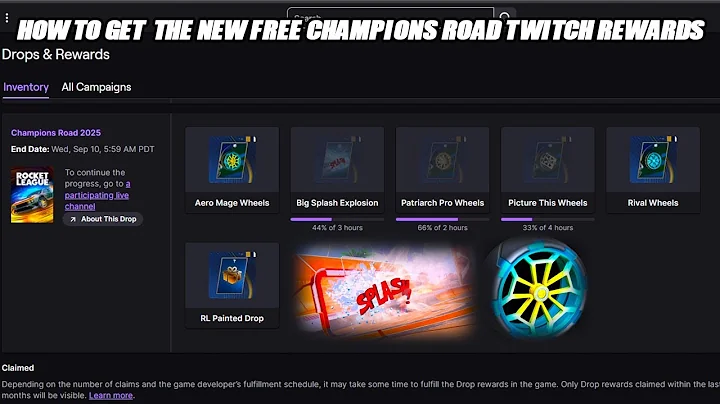 How To Get The *NEW* Champions Road Twitch Rewards Like Big Splash, Picture This Wheels & More!!