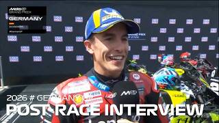 Marc Marquez Post-Race Winner Interview | 2026 German Grand Prix
