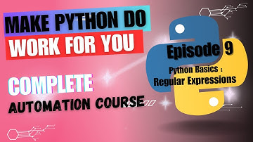 Regular expressions in Python || Python basics || Episode 9
