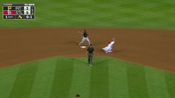 PIT@STL: Mercer fields grounder, starts 4-6-3 DP