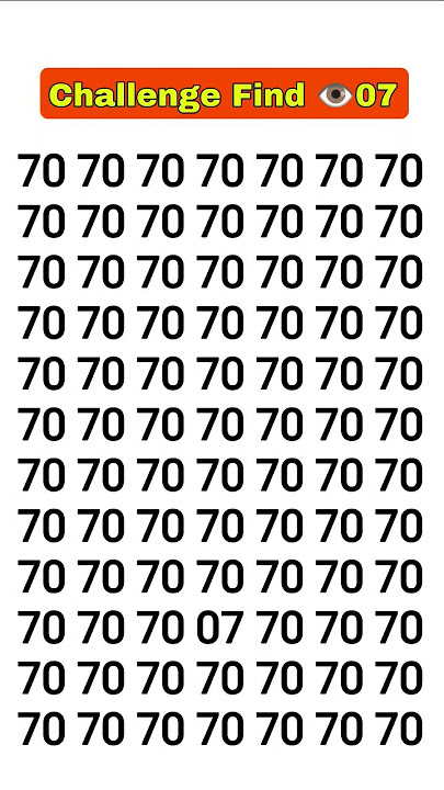 Find the number 07 #quiztime #puzzle #quizchallenge