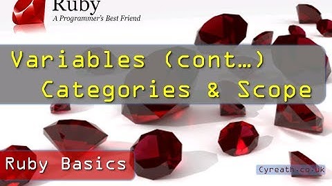 Ruby Basics » Part 4 | Variables - Category & Scope