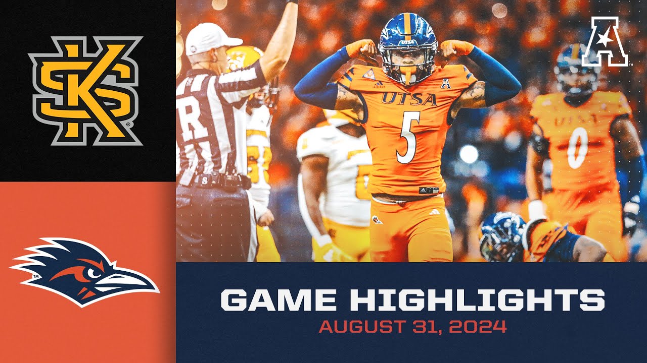 Game Highlights Kennesaw State vs UTSA (August 31, 2024) YouTube