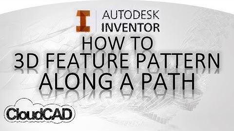 3D Pattern Along a Curved Path | Autodesk Inventor