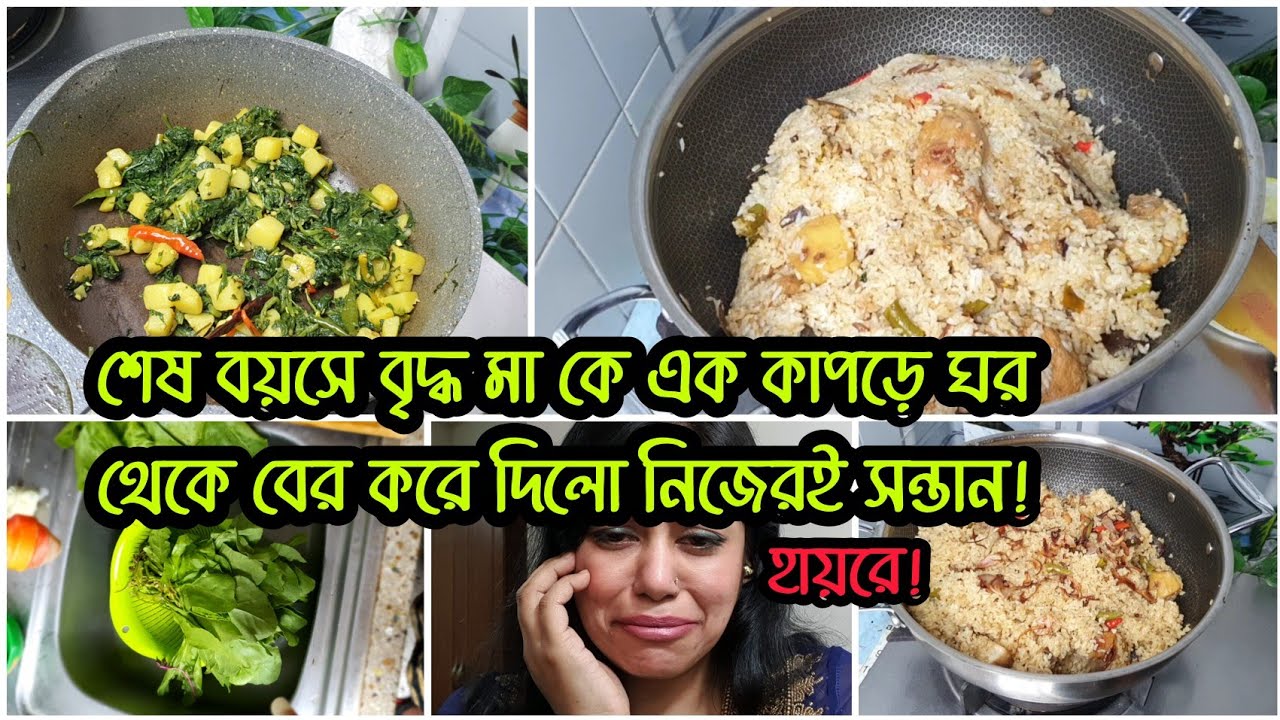 😭মা’কে ঘর থেকে বের করে দিলো শিক্ষিত সন্তান!A True Story☹️ বৃদ্ধ মা একা? | মজার বিরিয়ানি রান্না করলাম