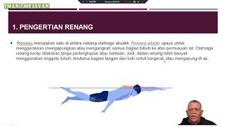 Materi PJOK Kelas X - Renang