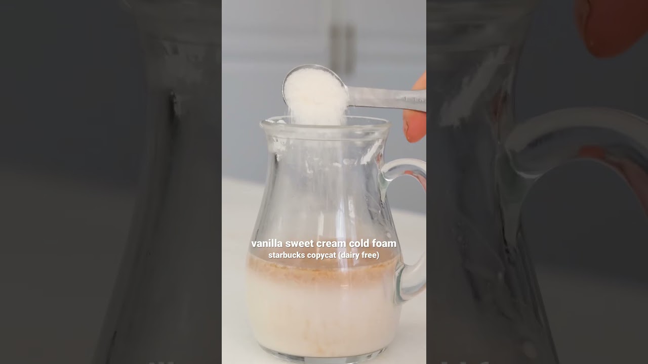 How to Make Vanilla Sweet Cream Cold Foam (Dairy Free) 
