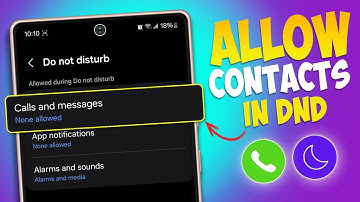 Allow Certain Calls on Do Not Disturb on Samsung Phone | Allow Certain Contacts to Ring on DND