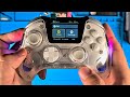 An elite controller with a screen  manba one interactive screen wireless gaming controller