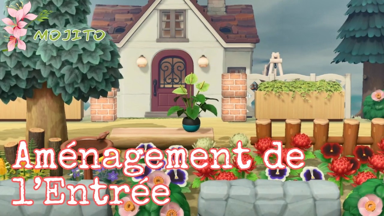 Aménagement de l'Entrée sur MOJITO, mon île de Chats | Animal Crossing New Horizons