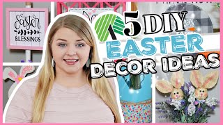 5 DOLLAR TREE Easter Decor DIYS  (quick + easy Cricut projects using dollar store supplies!!!)