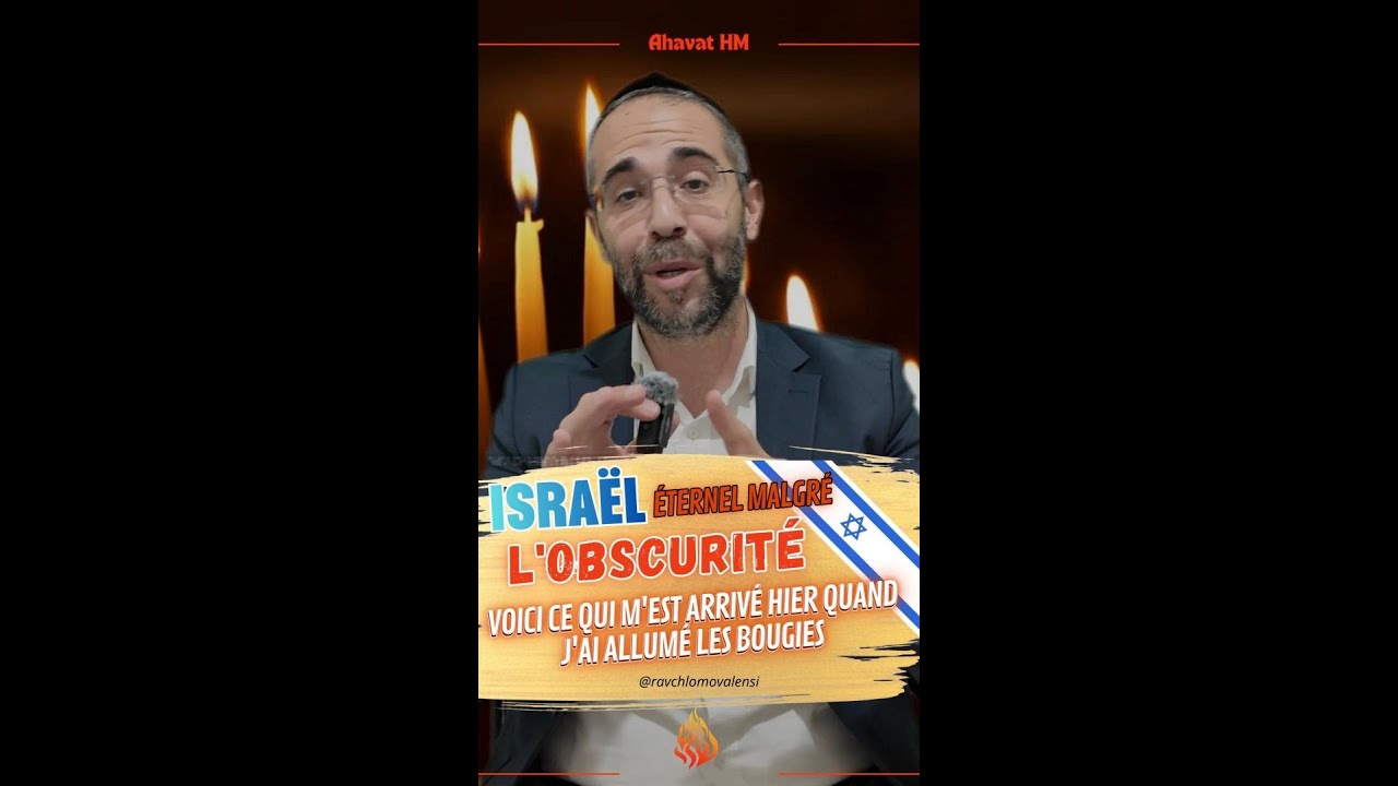 🇮🇱 Israël éternel malgré l'obscurité.🚨 Voici ce qui m'est arrivé hier quand j'ai allumé les bougies.