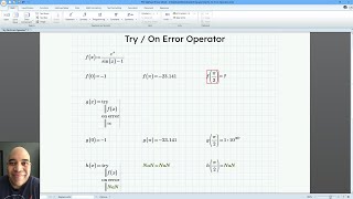 Mathcad Prime - Try / On Error Operator