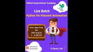 Python Automation for Network and Security Engineers Demo by Industry Expert Working Professional