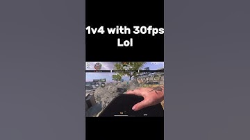 Warzone mobile 1v4 with 30fps #warzonemobile #codmobile