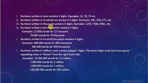 Count and write in million, billions and trillions