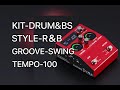 BOSS-RC10R リズムトラック（RhythmTrack）DRUM&amp;BS-R＆B-SWING-TEMPO100