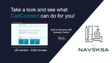 NAVEKSA CadConnect - Function view - US version - Built for Dynamics 365 Business Central