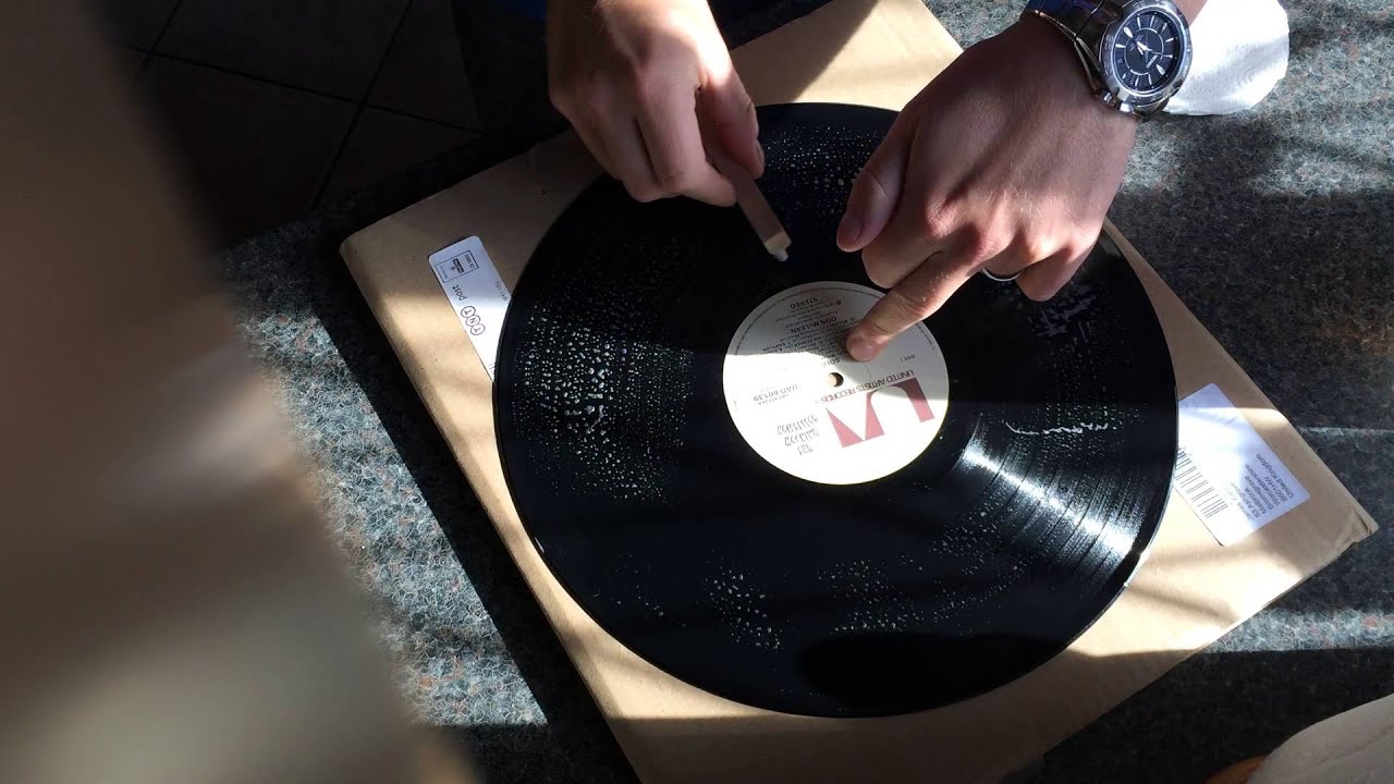 The best way to clean vinyl records YouTube