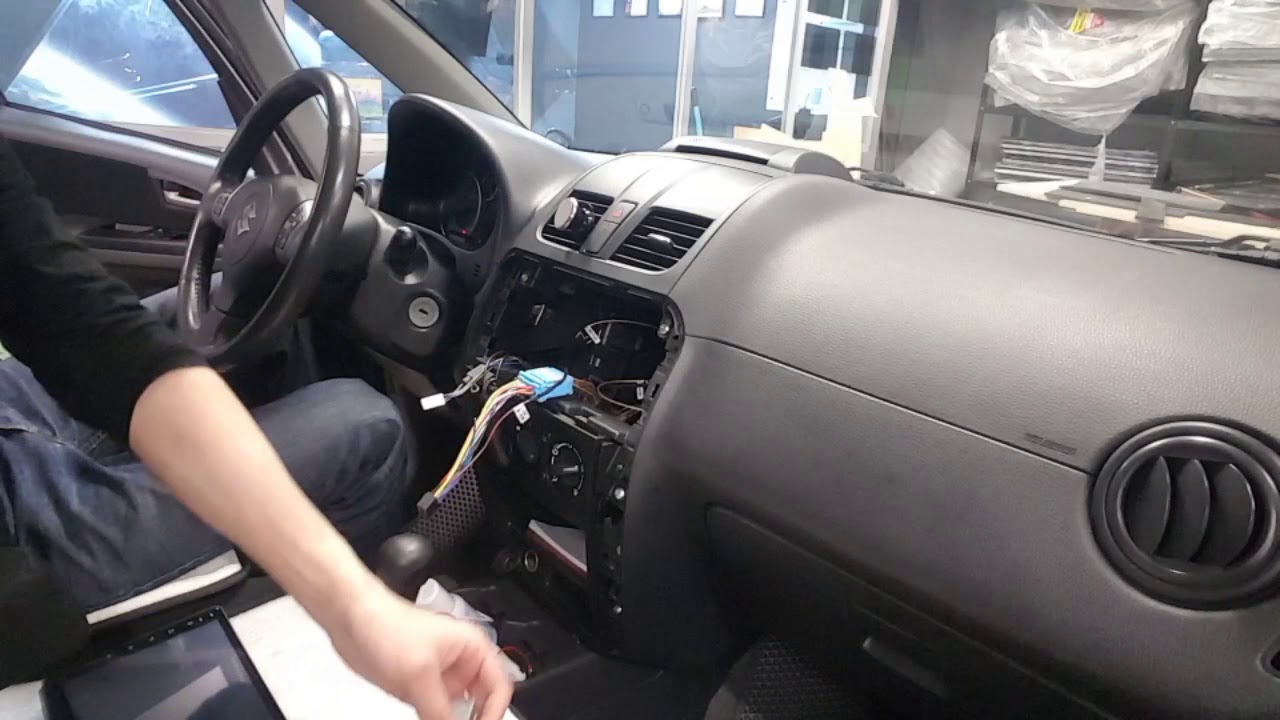 Установка магнитолы на андроиде Suzuki sx4 - YouTube