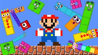 Мульт NEW Super Mario and the Giant Numberblocks Mix Level Up Calamity Maze Game Animation