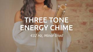 Three Tone Energy Chime, Minor triad, 432 Hz, ECTT1, Meinl Sonic Energy