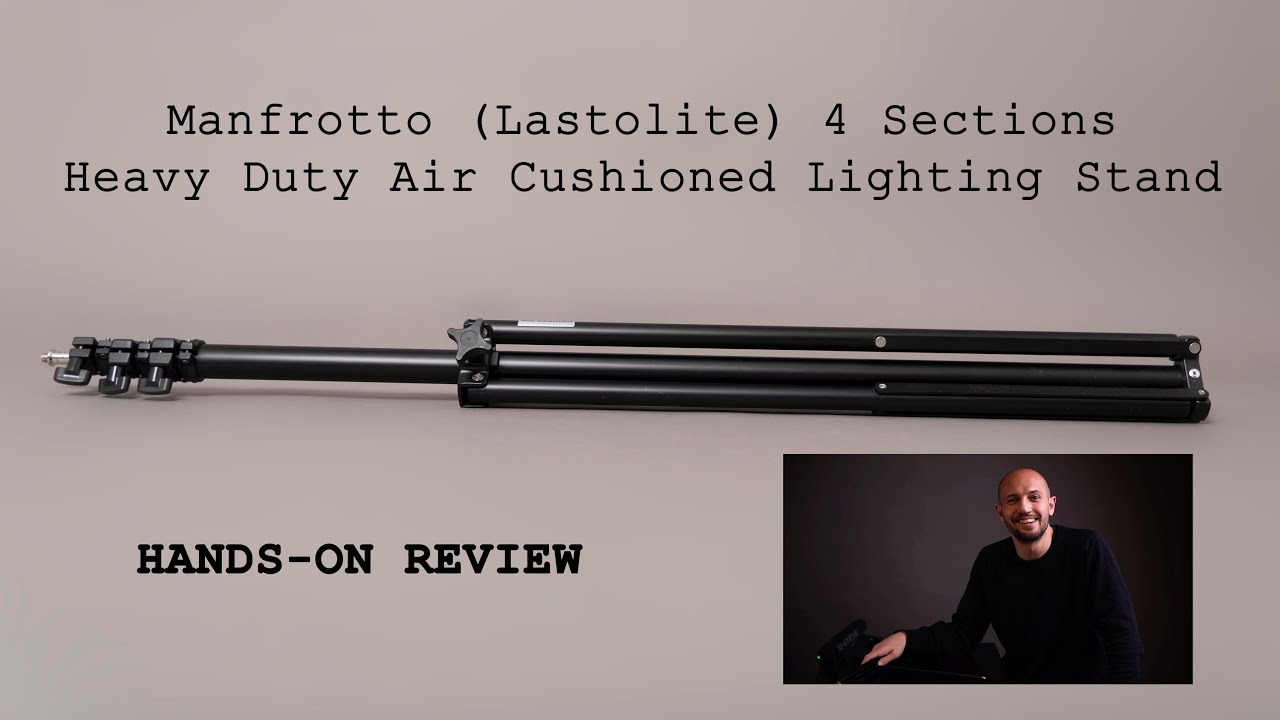 Manfrotto 4 Sections Heavy Duty Lighting Stand Hands-on Review