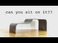 DIY Ultra-Thin Curved Concrete Bench || How to Make