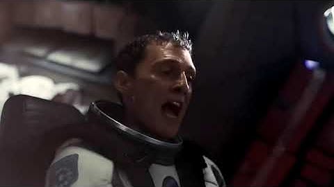 Interstellar docking scene with First Man