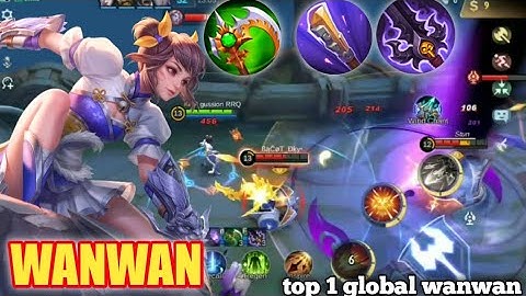 TUTORIAL TOP 1 GLOBAL WANWAN ‼️ BUIL WANWAN TERSAKIT DI W2023‼️NEW BUILD#mlbb #tutorial