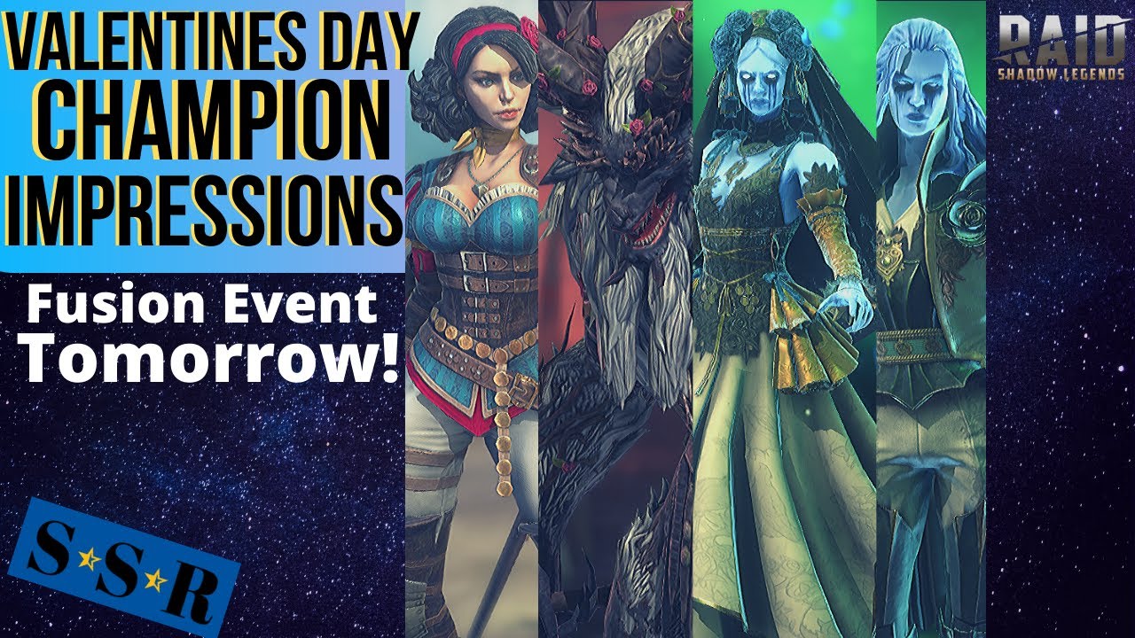 Valentines Champions Discussed Well Except For Minaya I Forgot Minaya Raid Shadow Legends Youtube