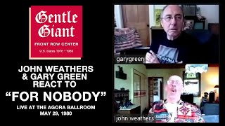 John Weathers U0026 Gary Green Of React To For Nobody  At The Agora Ballroom From 1980