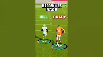 Tyreek Hill vs. Tom Brady - Madden 23 Race