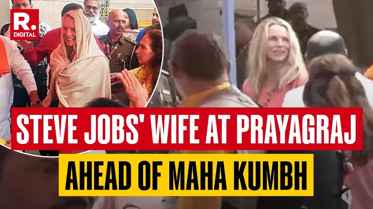 Steve Jobs' Wife Laurene Powell Reaches Swami Kailashanand Ashram In Prayagraj Ahead Of Maha Kumbh