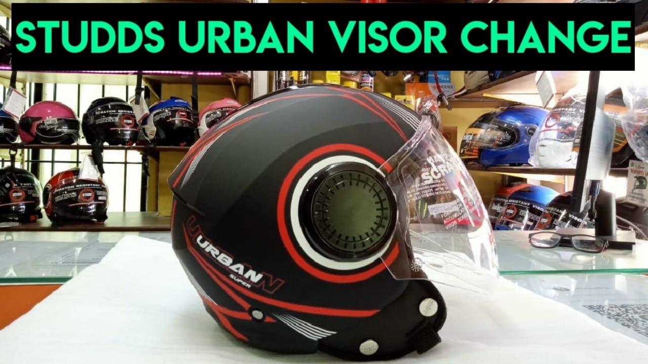 STUDDS URBAN//URBAN SUPER//URBAN DECOR VISOR CHANGE PROCEDURE IN HINDI