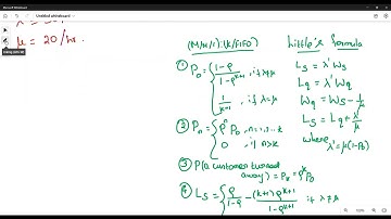 (M/M/1):(K/FIFO) / Single server finite capacity model