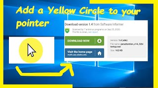 How to add a yellow highlighter/circle around the mouse pointer in Windows-10 by Mr. HoW_Tuber 322 views 3 years ago 2 minutes, 57 seconds