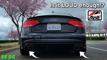 AWE TOURING EDITION EXHAUST SYSTEM INSTALL on my Supercharged 2010 Audi B8 S4 6 Speed Manual!