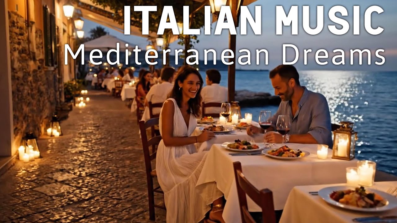 🎶 Italian Vibes & Mediterranean Music 🎶 2+ Hours Scenic Amalfi Coast & Lake Como Relaxation 4K