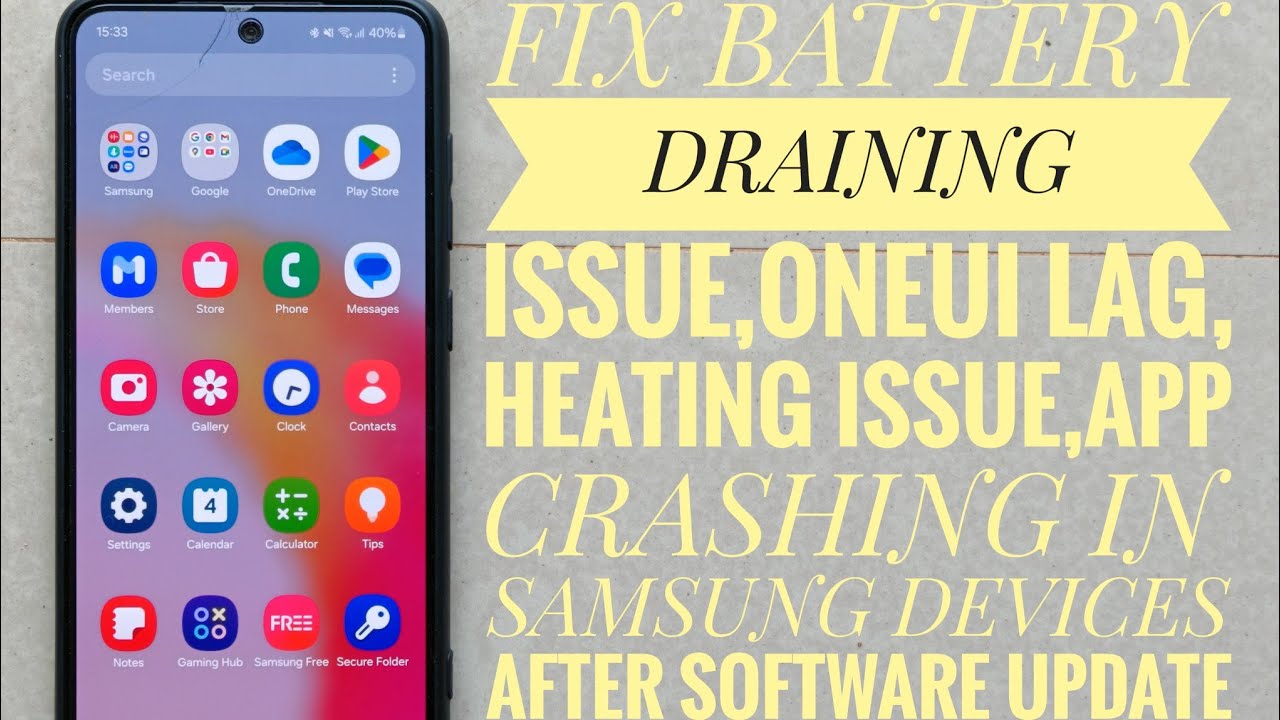 FIX: BATTERY DRAINING,APP CRASH,UI LAG AFTER THE SOFTWARE UPDATE IN ...