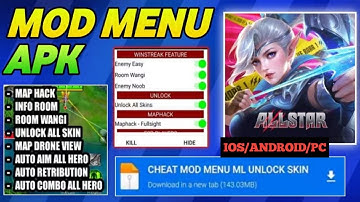 Mobile Legends Hack Android Ios  Mod Apk Mlbb Hack  mobile legends bang bang mod menu MAPHACK FREE