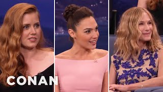 Amy Adams' Girl Crush On Holly Hunter \& Gal Gadot | CONAN on TBS