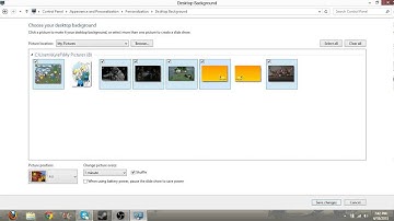 Windows 8:How to make a Slide Show Desktop Background