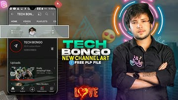 How To Make@TECHBONGO Channel Art | Tech Bongo New Banner Brekdown | Tech Bongo|Pixellab Tutorial