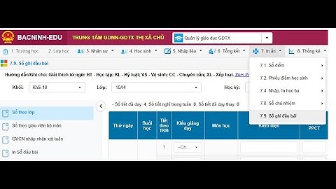 Phần 2:  Hướng dẫn ký sổ đầu bài trên CSDL ngành