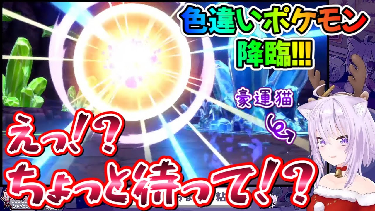 数々のホロメンが苦しむ色違いポケモンを持ち前の豪運で引き当てる猫又おかゆ【ホロライブ/ホロライブ切り抜き】