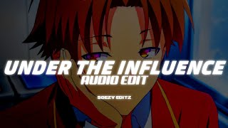 under the influence - chris brown [edit audio]